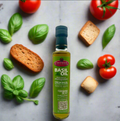 Costiera Basil Infused Extra Virgin Olive Oil 8.4fl.oz (250ml) - Glass Bottle