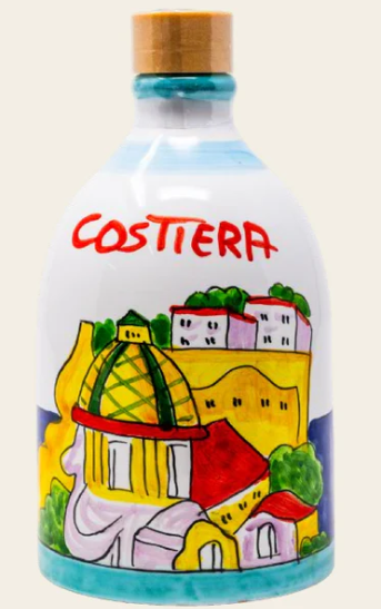Costiera Monocultivar Extra Virgin Olive Oil 8.4fl.oz (250ml) in a Hand Crafted Ceramic Bottle